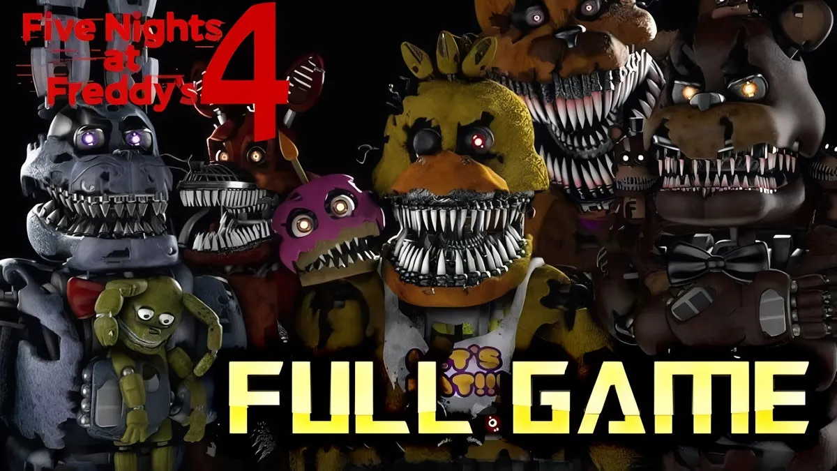 Five Nights at Freddy's gameplay screenshot and banner